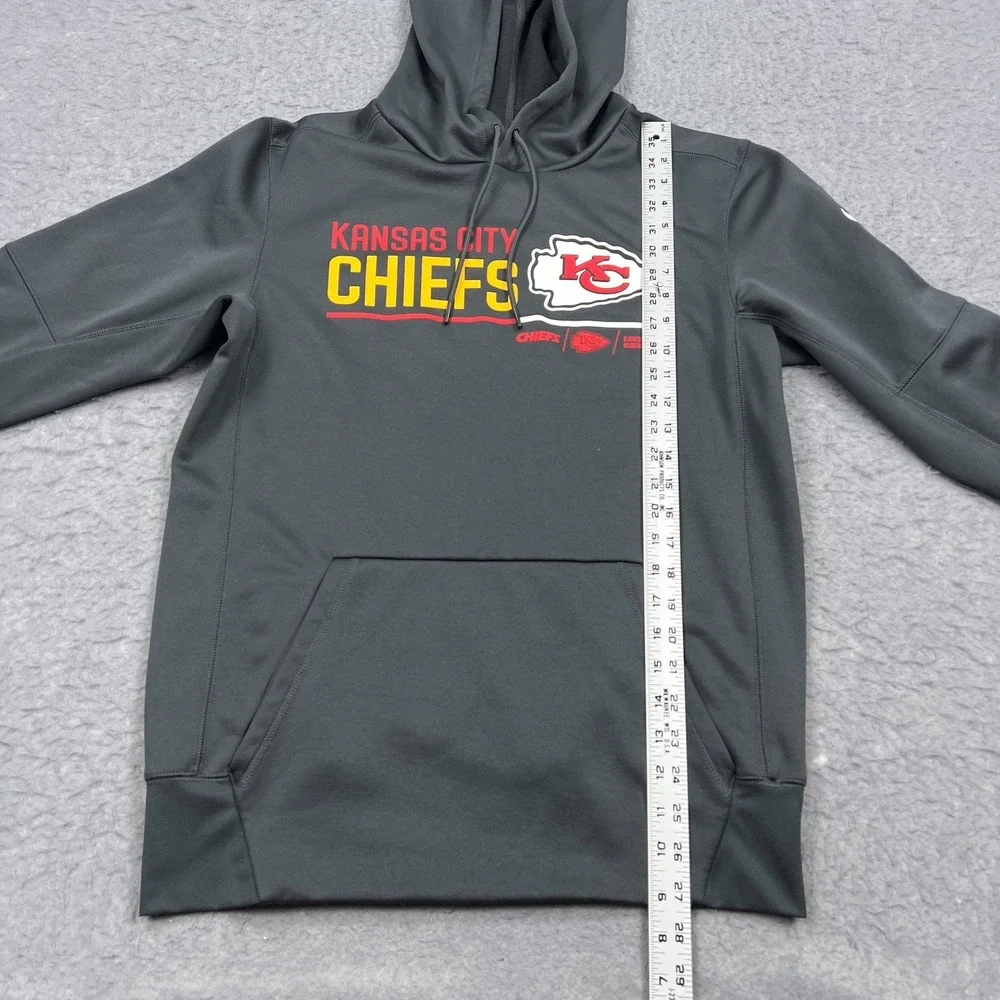 Kansas City Chiefs Nike Hoodie Men's Small Gray NFL Football Pullover Sweatshirt